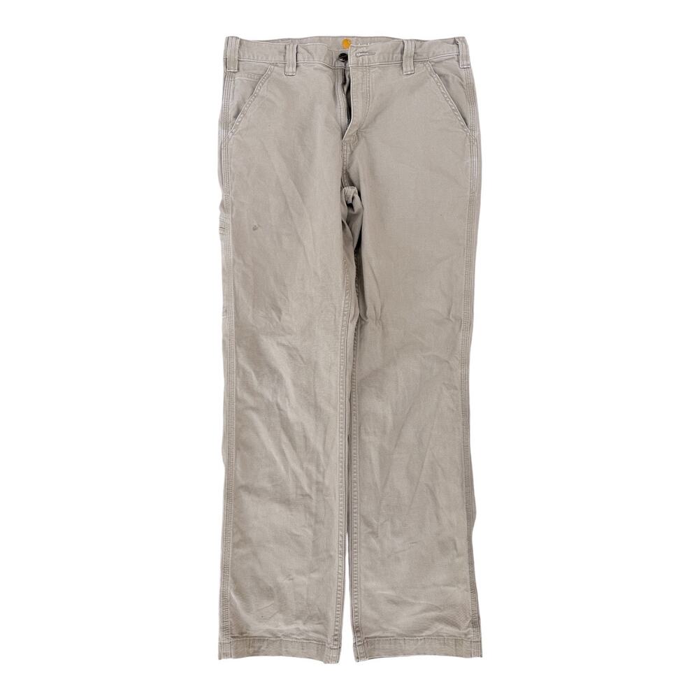 Carhartt Relaxed Fit Work Pants 33x32 Khaki Canvas Workwear